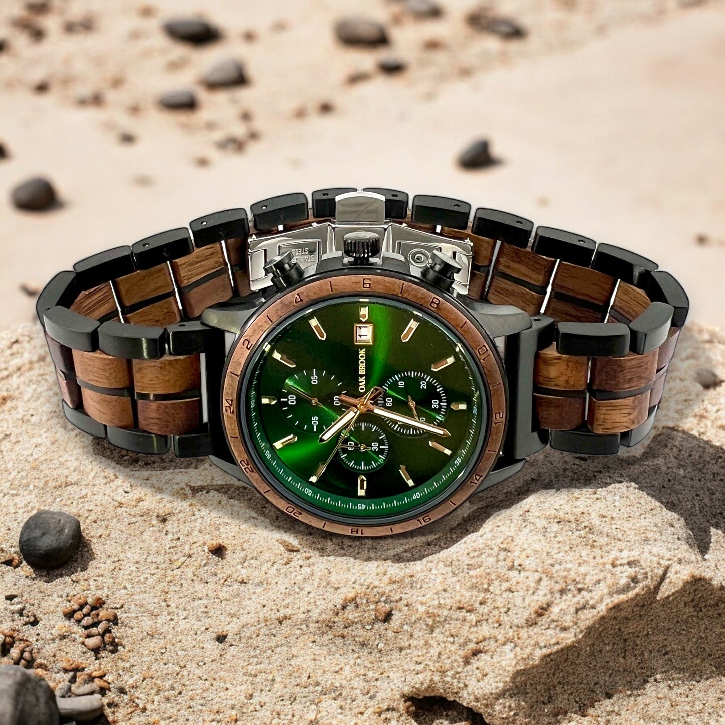 Oak Brook Montana Black Walnut Watch