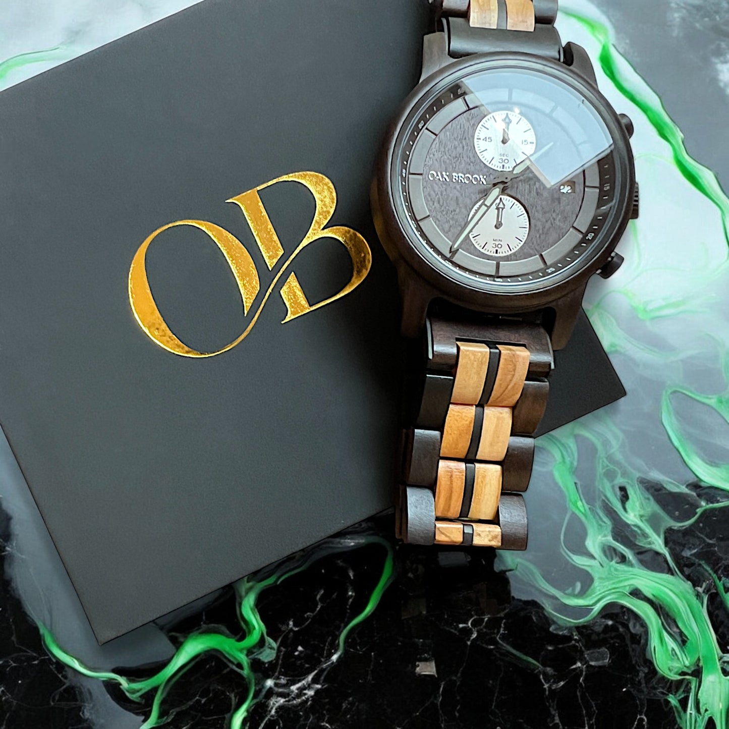 Oak Brook Verona Olive Watch