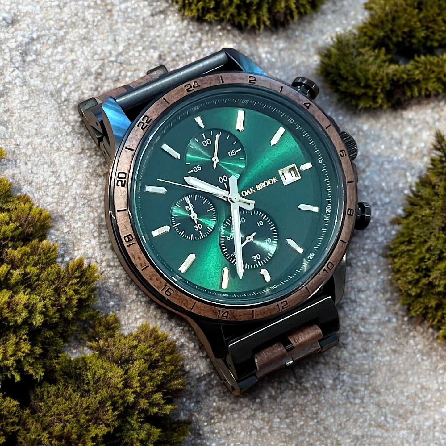 Oak Brook Montana Black Walnut Watch