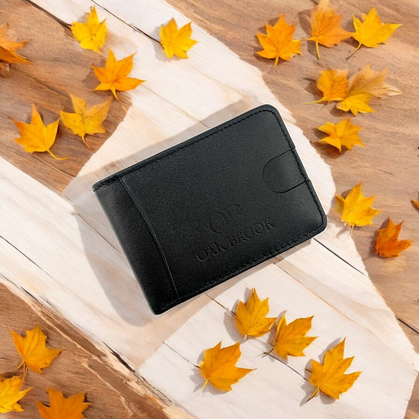 Oak Brook Tesla Black Wallet