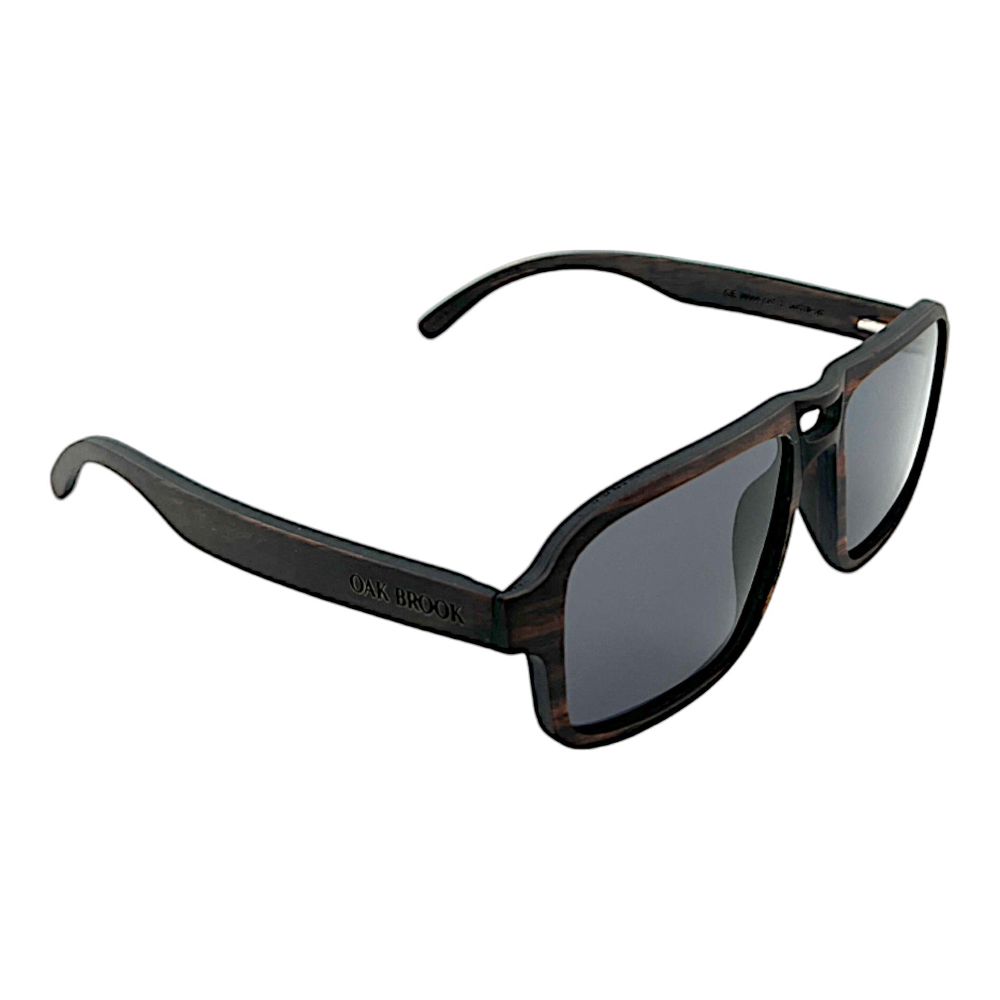 Oak Brook Aviator Wooden Sunglasses