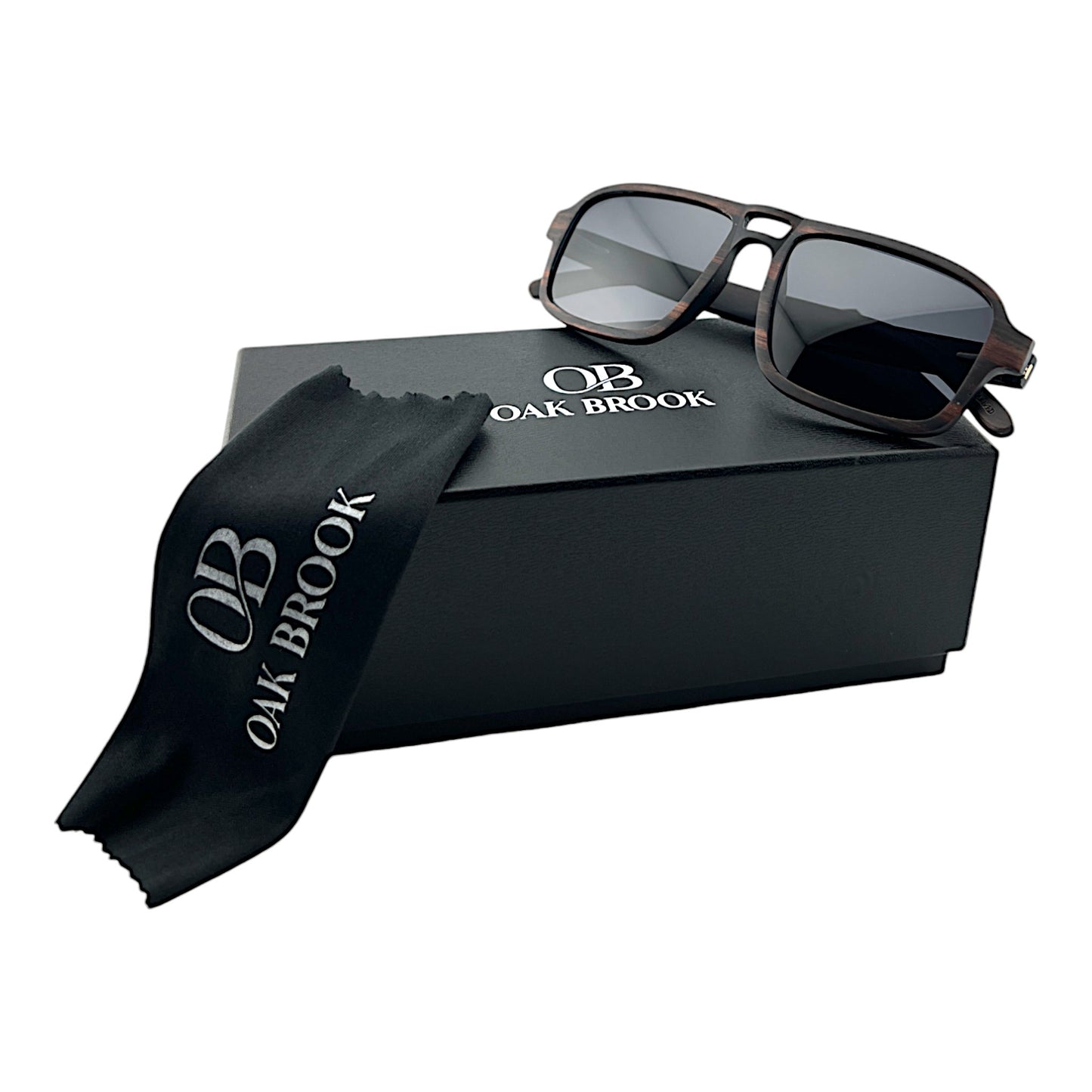 Oak Brook Aviator Wooden Sunglasses